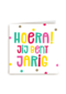 Witte kaart hoera jij bent jarig