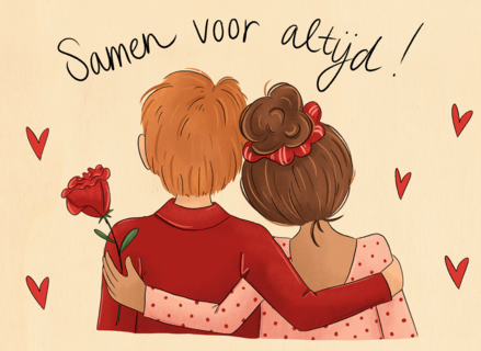 valentijn kaart matia studio samen voor altijd