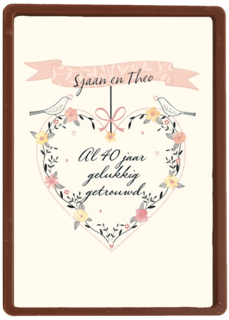 jubileum robijn 40 al 40 jaar gelukkig getrouwd