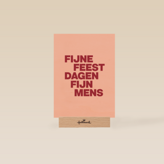 Fijne feestdagen fijn mens AndC