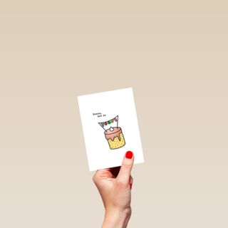 Verjaardagskaart Hoera Het Is Feest Taart