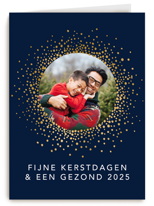 Fotokaart kerst gezond nieuwjaar 2025