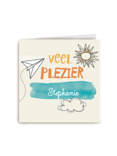 vakantie fijne reis veel plezier zon wolkje vliegtuig