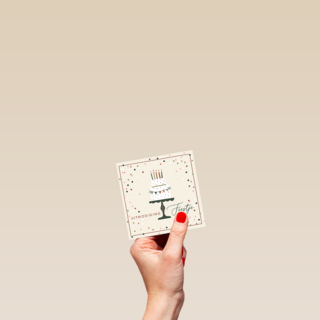 Uitnodiging Feestje Taart