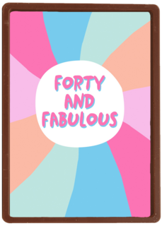 Verjaardagskaart vrouw 40 Forty and fabulous