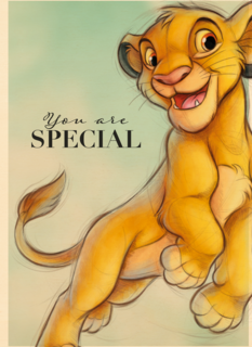 Simba verjaardagskaart you are special
