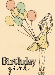 birthday girl ballonnen hip