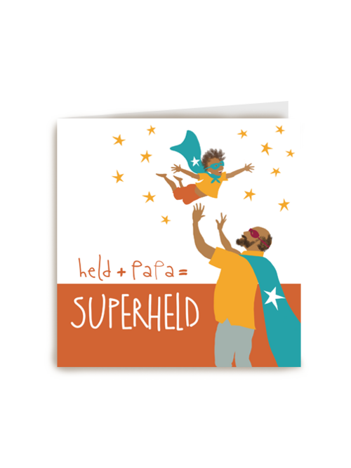 vaderdag kaart superheld