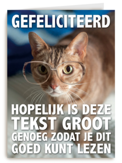 verjaardag vrouw grappig tekst groot genoeg kaart