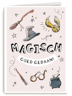 Complimentkaart Harry Potter magisch goed gedaan