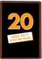 verjaardagskaart man 20 holy shit you are old