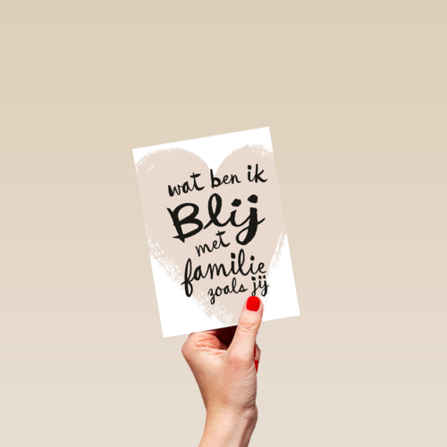 zomaar kaart wat ben ik blij met familie zoals jij