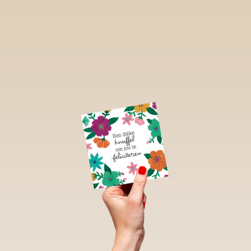 bloemen en een dikke knuffel