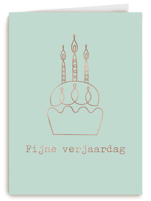 fijne verjaardag met deze cupcake