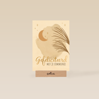 Gefeliciteerd met je communie maan