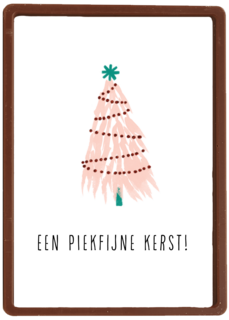 kerstkaart een piekfijne kerst