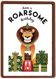 verjaardag kaart folio have a roarsome birthday leeuw