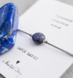 A Beautiful Story Edelsteen Kaart Armband Lapis Lazuli