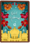 eid mubarak kaart met bloemen