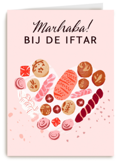 ramadan kaart Marhaba bij de iftar