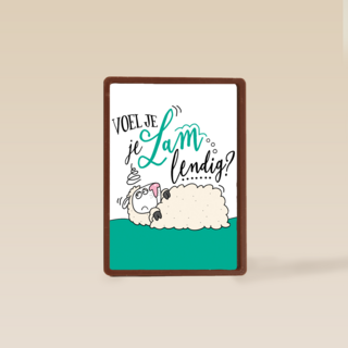 beterschapskaart schaap voel je je lamlendig