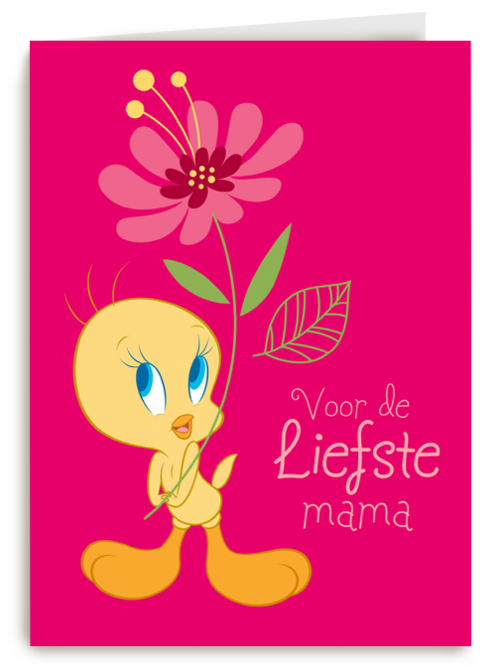 Tweety kaart voor de liefste mama