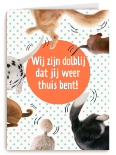 dolblij dat jij weer thuis bent