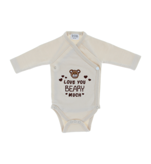 Romper Love You Beary Much Beige 