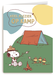 Snoopy kaart op kamp Snoopy kaart op kamp