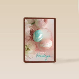 rozen fijne paasdagen kaart