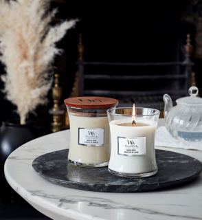 Woodwick Geurkaars Medium Warm Wool