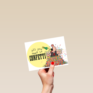 funny mail all you need is confetti