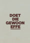 And C Doet die gewoon effe