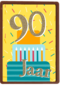 verjaardagskaart 90 jaar met cadeautjes