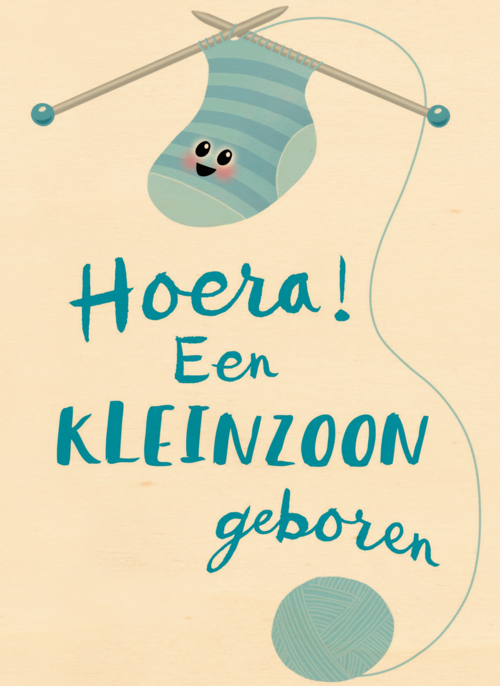 hoera hoera een kleinzoon geboren