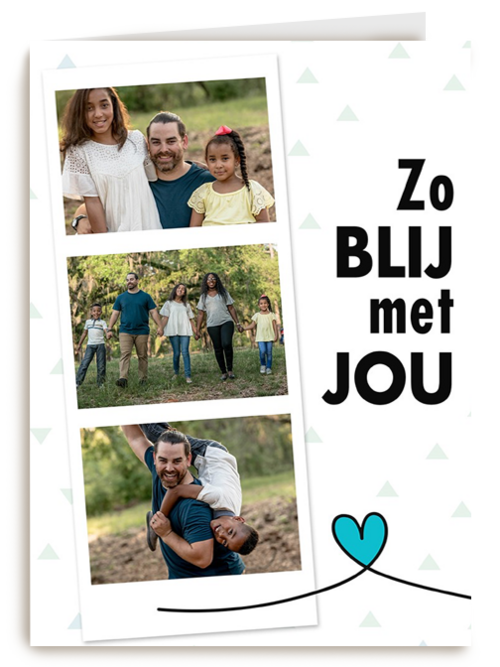 fotokaart zo blij met jou