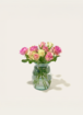 Brievenbus Bloemen Rozen Pastel Crush