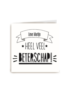 veel beterschap voor jou