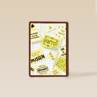 post it afscheid nemen