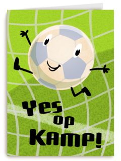 Op kamp kaart voetbal