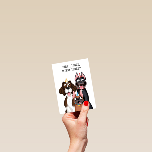 Verjaardagskaart Grappig Taart taart welke taart Folio