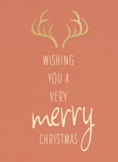 Kerstkaart hip Wishing you a very merry christmas