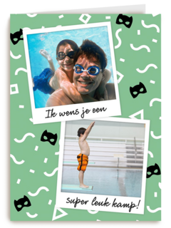 ik wens je een superleuk kamp fotokaart