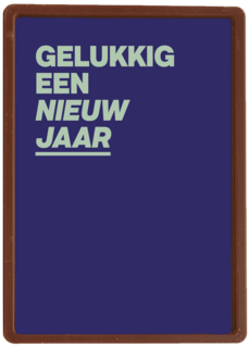 nieuwjaarskaart gelukkig een nieuw jaar