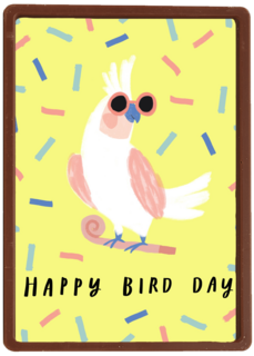 Verjaardagskaart man vrouw hip Happy Bird Day