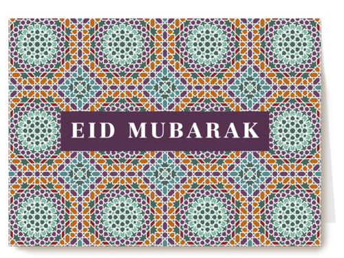 eid mubarak kaart klassiek