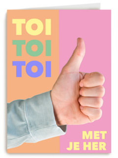 herkansing kaart toi toi toi