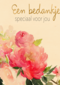 bedanktkaart een bedankje speciaal voor jou