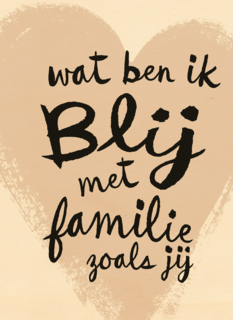 zomaar kaart wat ben ik blij met familie zoals jij