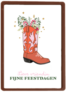 Lieve vriendin fijne feestdagen